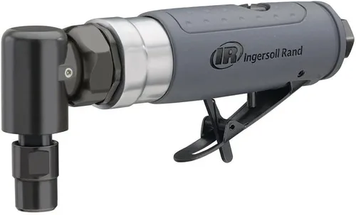 Miniatura 16 de Ingersoll Rand 301B Amoladora neumática con troquel - 1/4 pulgadas, ángulo recto, 21,000 RPM, construcción de rodamiento de bolas, bloqueo