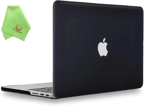 UESWILL Funda de Carcasa Rígida Mate Compatible con MacBook Pro (Retina, 13 pulgadas, principios de 2015/2014/2013/finales de 2012), Modelo Negro