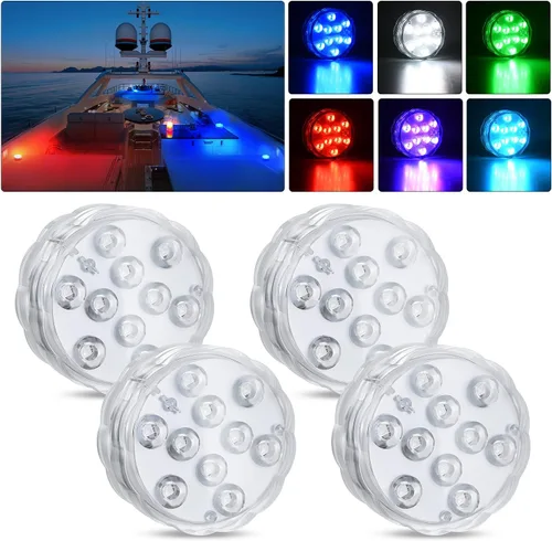 Miniatura 16 de Nilight Luz de navegación para barco marino, 2 unidades, 8 LED, rojo, verde, puerto LED, señales de estribor, luces de arco de 12 V, impermeables