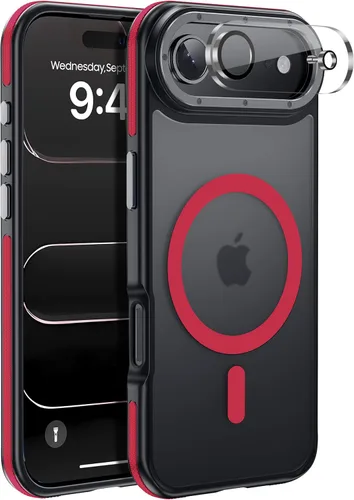 Miniatura 22 de Funda para iPhone 17 Pro Max con protector de lente de cámara [protección de grado militar de 10 pies] compatible con MagSafe a prueba de golpes