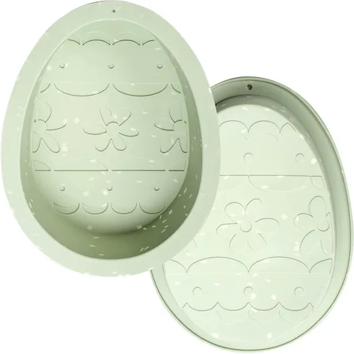 Moldes para pastel de huevo, molde de silicona para huevos de Pascua, paquete de 2 moldes grandes rompibles para huevos de 7 pulgadas, moldes para