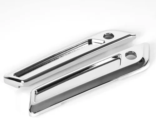 Miniatura 5 de Kit de bloqueo de bisagra para alforja de bolsa dura para Harley Road King 2014-2020 (cubierta de pestillo de alforja cromada y negra 2014-2020)