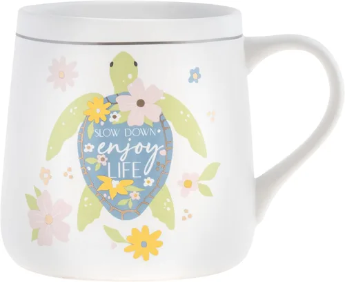 Miniatura 6 de Karma, Taza de Cerámica Flora de 18 oz - Linda Taza de Café y Té - Tazas de Café de Cerámica para Mujeres y Hombres, Abeja