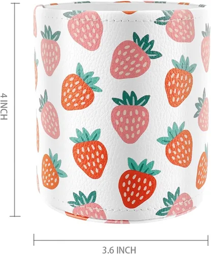 Miniatura 2 de Soporte para bolígrafos para mujeres y niñas, taza de lápices, decoración de escritorio rosa, soporte para brochas de maquillaje, soporte grande