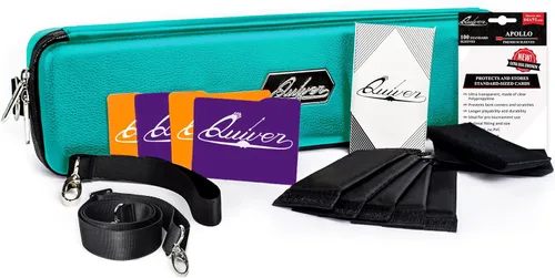 Miniatura 11 de Estuche verde para tarjetas de Quiver Time, perfecto para mazo MTG, caja de almacenamiento premium, para cartas coleccionables y almacenamiento