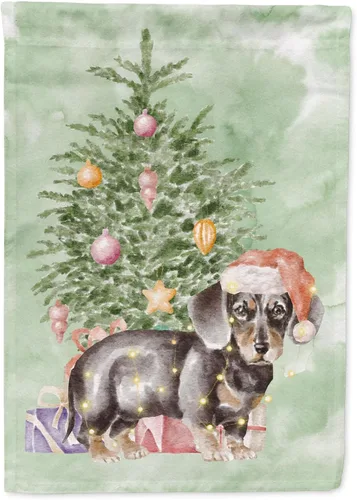 Miniatura 70 de Caroline's Treasures CK8213GF Bulldog Inglés #2 Regalos de Navidad y árbol de jardín Bandera de buzón Bandera decorativa para patio exterior, patio