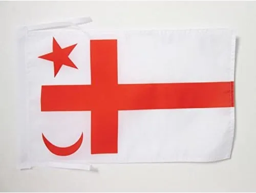 Miniatura 523 de Bandera de México AZ FLAG, 45.7 x 30.5 cm, con cordones - Pequeñas banderas mexicanas de 30 x 45 cm - Bandera de 45.7 x 30.5 cm
