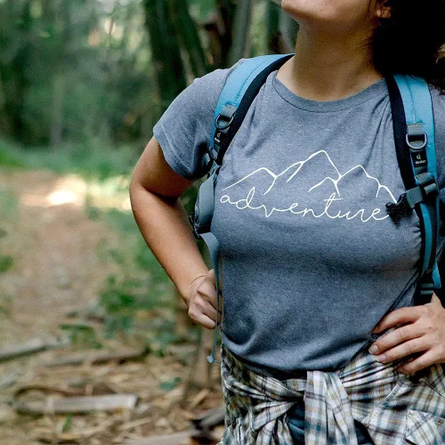 Miniatura 3 de Camiseta deportiva sin mangas para mujer, diseño de aventura de montaña, senderismo, campamento, divertida camiseta deportiva
