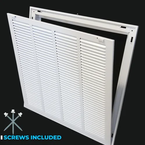 Miniatura 3 de HVAC Premium Rejilla de Filtro de Aire de Retorno de Acero con Apertura de Conducto de 8 x 6, para Filtro de 1 pulgada, Puerta Extraíble, Rejilla