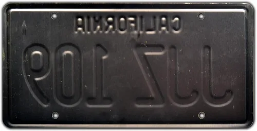 Miniatura 2 de Armazón para placa Bullitt / Steve McQueen's '68 Ford Mustang / JJZ 109 de metal estampado