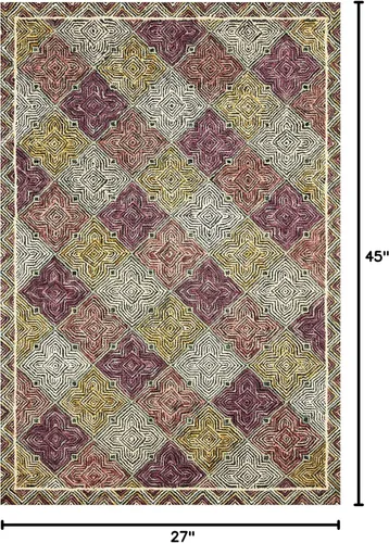 Miniatura 2 de Loloi II Spectrum Collection SPE-03 Charcoal/Multi 2'-3" x 3'-9" Accent Rug