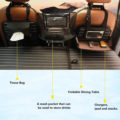 Miniatura 4 de Heart Horse Colchón de coche no inflable: colchón plegable para asiento trasero de camioneta SUV para viajes, campamento y funda de asiento de coche
