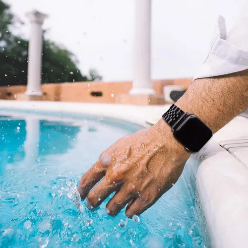 Miniatura 7 de Wolait Compatible con Apple Watch Ultra 3/Ultra 2 Band 49mm 46mm 45mm 44mm 42mm, Correa pesada de acero inoxidable iWatch con cierre plegable