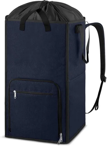 Bukere Cesta de lavandería, bolsa de mochila para ropa sucia para chicos, niñas, niños, cesta de lavandería 2 en 1 para dormitorio universitario,
