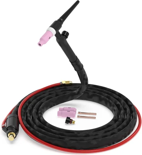 YESWELDER Antorcha de soldadura TIG WP-17V de 13 pies, 150 amperios, 35-50 mm² enfriada por aire, Antorcha TIG de elevación, compatible con