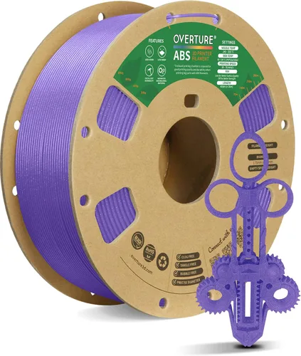 OVERTURE - Filamento ABS de 1,75 mm, filamento para impresora 3D de alta resistencia y resistente al calor, baja deformación, excelente durabilidad,
