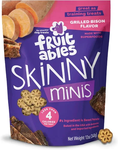 Miniatura 22 de Fruitables Skinny Mini golosinas para perros, golosinas saludables de batata para perros, bajas en calorías y deliciosas, para entrenamiento