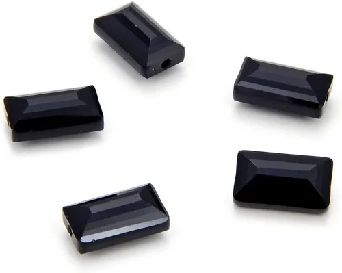 Miniatura 18 de 25 piezas Adabele cuentas austriacas de cristal facetado de 14 mm, rectangulares sueltas, amatista, compatibles con cristales Swarovski Preciosa