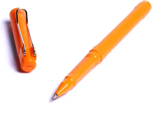 Miniatura 3 de Bolígrafos naranjas, escritura suave de 0.5 punta extra fina, bolígrafo de tinta de gel negro para suministros de oficina y escuela, paquete de 10