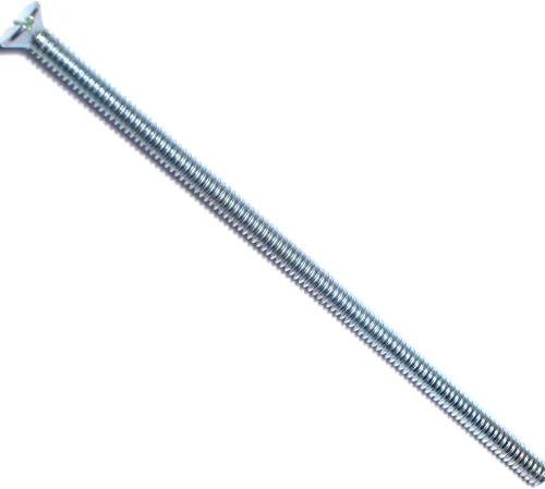 Miniatura 2 de Hard-to-Find Fastener 014973271565 Tornillos de máquina planos ranurados, 0.118 in-0.020 x 0.394 in, pieza-25