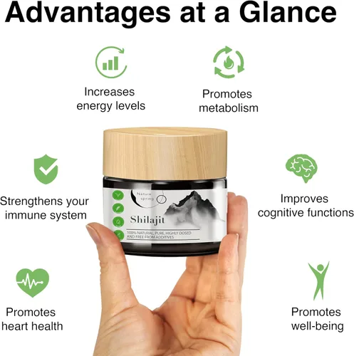 Miniatura 2 de Resina Mumijo Shilajit en vidrio Premium +2 meses Ácido húmico y oligoelementos Apoya el sistema inmunológico y la energía