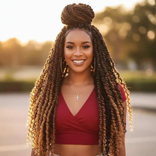 Miniatura 13 de Fulcrum Pelo de ganchillo Passion Twist de 10 pulgadas, 8 paquetes de cabello pretrenzado y pretrenzado para mujeres negras (10 pulgadas