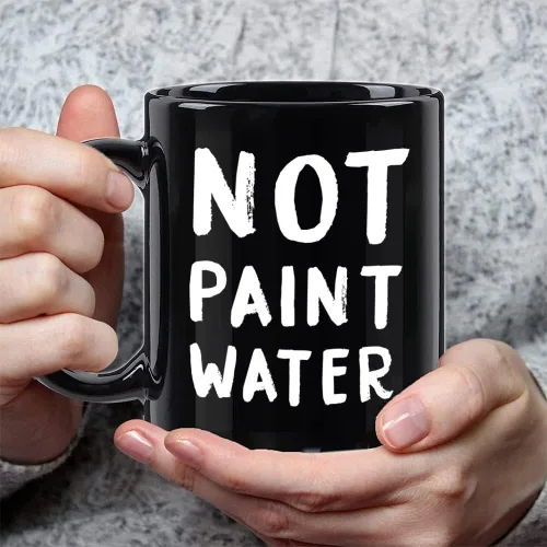 Miniatura 2 de FALJIOK Divertida taza de café de agradecimiento para profesores de arte, no pintor de agua, regalos para artista, taza de café novedosa