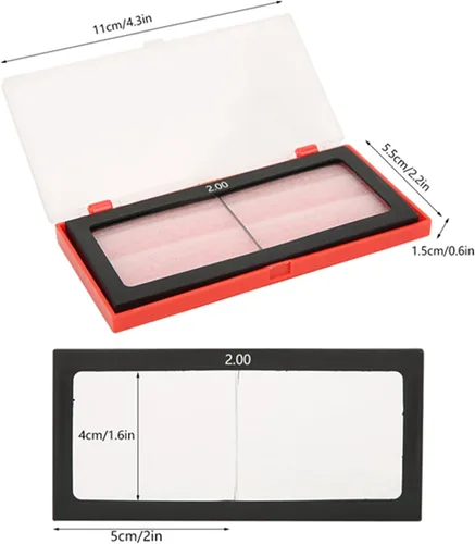 Miniatura 2 de Lente de lupa de soldadura Accesorios de soldador de protección ocular 1.0/1.5/2.0/2.5/3.0 Lente tramposo de dioptrías para casco de soldadura (2.0)