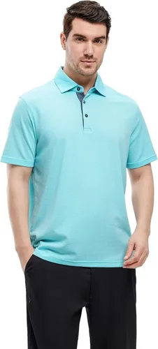 Miniatura 2 de VEBOON Men's Polo Shirts Long and Short Sleeve Cotton Blend Heather Moisture Wicking Casual Collared Shirts