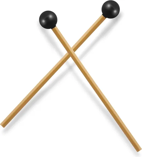 Luomorgo 2 piezas de mazos para glockenspiel, mazos de xilófono de campana de goma, mazos de percusión, mazos de 7.7 pulgadas para palo de campana,