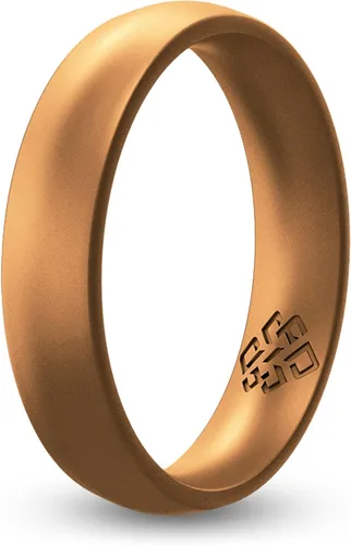 Knot Theory Anillos de boda de silicona transpirable para hombres y mujeres Anillos de boda de goma de goma para él y ella Regalo de aniversario