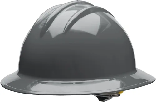 Miniatura 7 de Bullard Casco de seguridad de ala completa de 3 costillas con suspensión de trinquete de 4 puntos y almohadilla de algodón para cejas Verde bosque