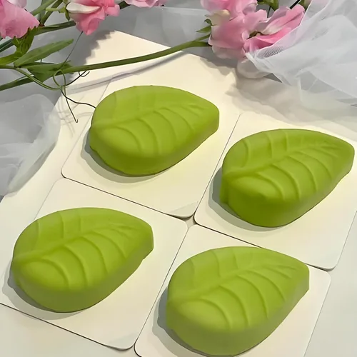 Miniatura 8 de Moldes de hojas de silicona, moldes de mousse en forma de hojas de 6 cavidades para chocolate, dulces, pudín, mousse, pasteles, decoración
