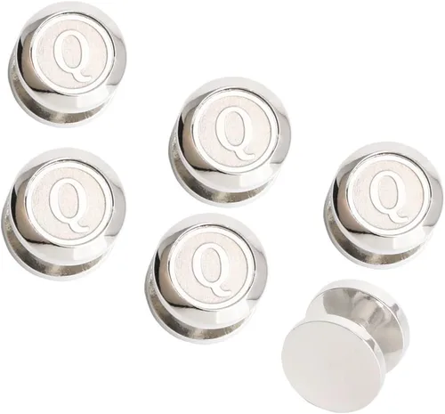 Miniatura 6 de Gemelos y tachuelas para hombre, camisas de esmoquin de negocios, iniciales de boda, alfabeto A-Z, Cobre