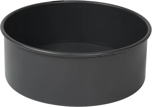 KB1067 - Molde para tartas de teflón de 8 pulgadas con base suelta poco profunda, grafito, gris, mediano