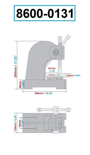 Miniatura 2 de Prensa de hierro fundido, con ABS importado, 1
