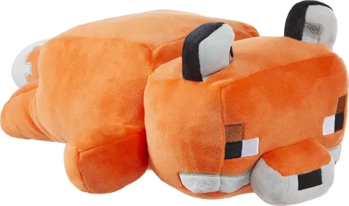 Mattel Minecraft Muñeco de peluche de zorro de 12 pulgadas, figura de animal de peluche suave y con orejas caídas, inspirada en el personaje del