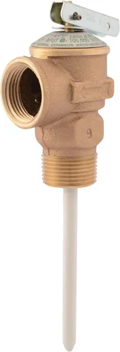 Miniatura 8 de Cash Acme Válvula de alivio de temperatura y presión NCLX-5L de 3/4 pulgadas, empuje para conectar accesorios de plomería de latón, cobre, tubo
