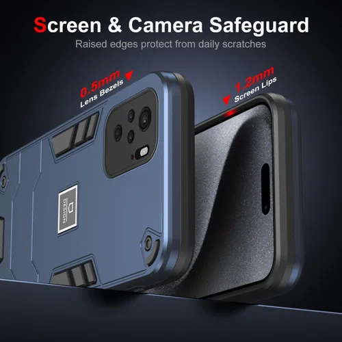 Miniatura 4 de Funda de teléfono compatible con Xiaomi Poco M5s 4G, compatible con Xiaomi Redmi Note 10 4G/Note 10S 4G M2101K7BG/BI Funda protectora de doble capa