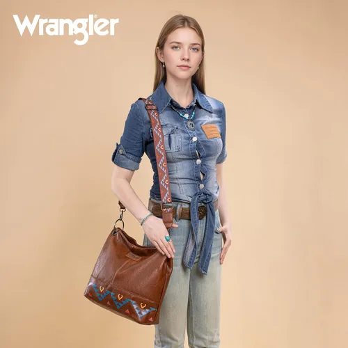 Miniatura 141 de Wrangler Hobo - Bolsas para mujer de cuero vegano con asa superior, bolsos de hombro y bolsos