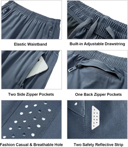 Miniatura 5 de NORTHYARD Pantalones cortos de gimnasio para correr con entrepierna de 5 pulgadas para hombre, pantalones cortos deportivos de secado rápido