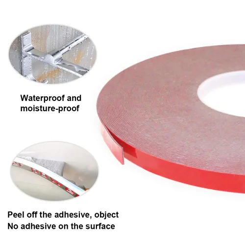 Miniatura 4 de DGSL Cinta de doble cara resistente, 0.39 pulgadas x 108 pies, cinta adhesiva extraíble impermeable, cinta de espuma fuerte de doble adherencia