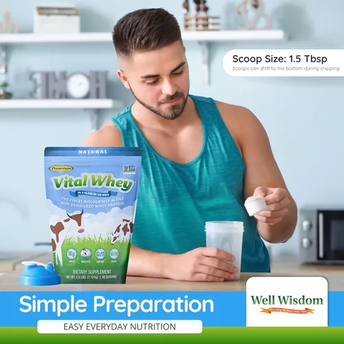 Miniatura 6 de Well Wisdom - Vital Whey Natural Vanilla Flavor 600g (21oz) [Salud y Belleza]