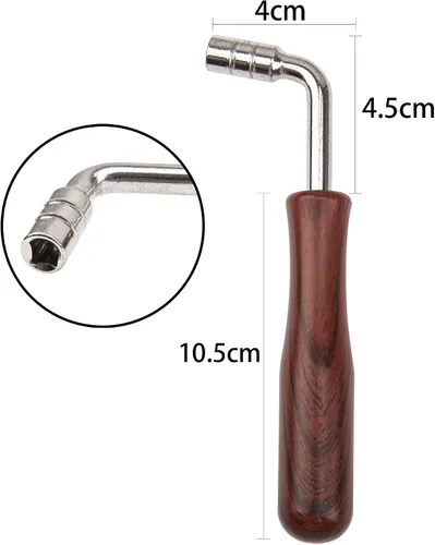 Miniatura 3 de 6 herramientas de afinador de piano Yootones Kit de afinación de piano profesional de goma de metal, kit de silencio de afinación que incluye