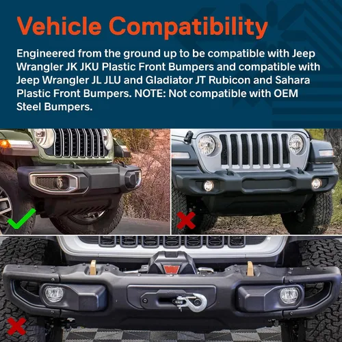 Miniatura 3 de TRUE MODS Luces antiniebla LED de 4 pulgadas 60W color ámbar de repuesto para parachoques delantero de plástico de Jeep Wrangler JK JKU 2007-2018