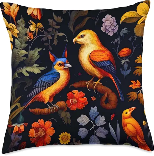 Miniatura 5 de DAG Fauna & Flora Dark Academia Art - Almohada (16 x 16 pulgadas), multicolor