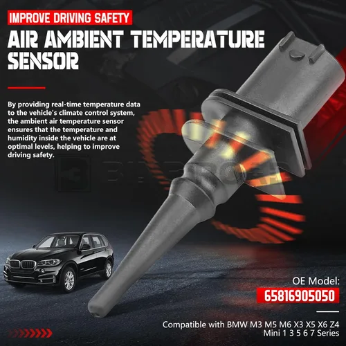 Miniatura 3 de Sensor de temperatura del aire exterior compatible con BMW E46 E39 E38 X3 X5 M5 M6 Z4 3 5 7 Series MINI (reemplaza 65816936953 65816905050)