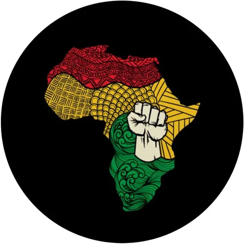 Miniatura 3 de Africa Map Rising Hand Juneteenth African Pride Freedom PopSockets Swappable PopGrip