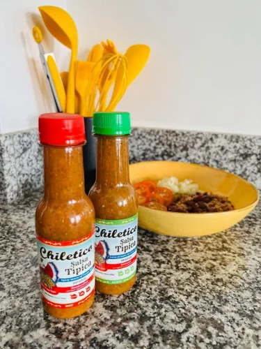 Miniatura 5 de Chiletico - Salsa tradicional de Costa Rica, picante, 10.5 fl oz, paquete de 1 Hot Sauce