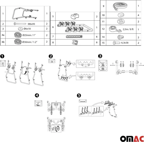 Miniatura 4 de 3 portabicicletas soporte de enganche para Subaru Forester 2003-2008 negro 1 unidad